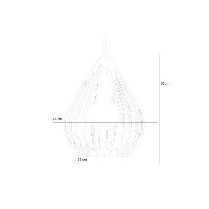 Luster na sajli 1xE27/60W/230V