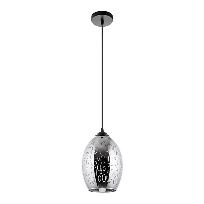 Luster na sajli 1xE27/60W/230V pr. 16 cm crna