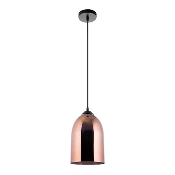 Luster na sajli 1xE27/60W/230V pr. 17 cm bakrena