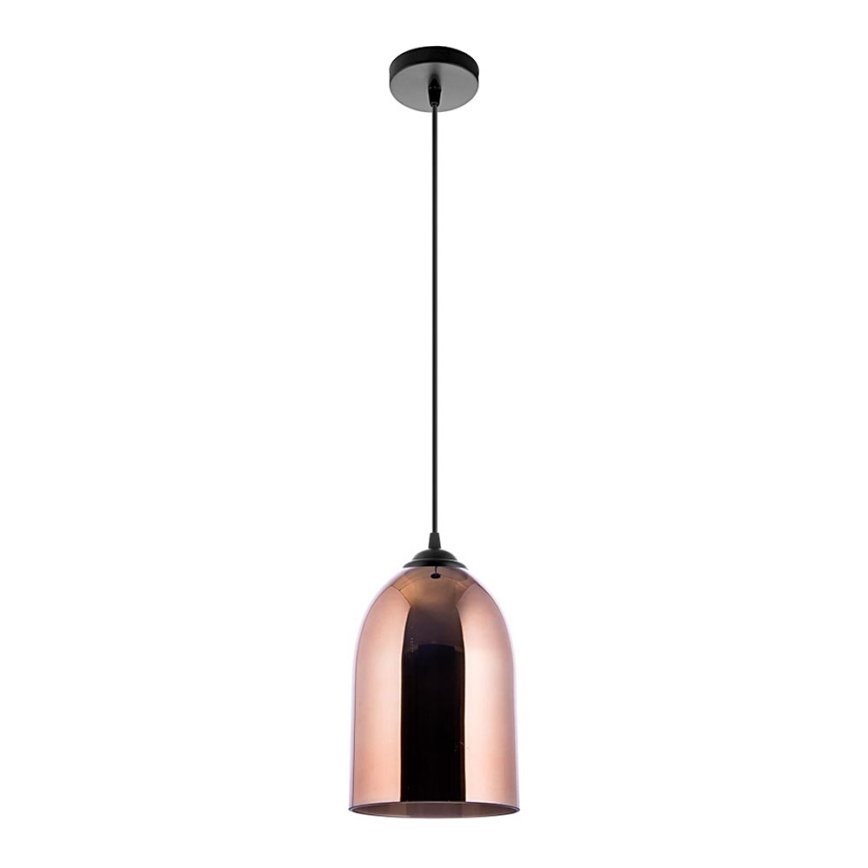 Luster na sajli 1xE27/60W/230V pr. 17 cm bakrena