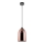 Luster na sajli 1xE27/60W/230V pr. 17 cm bakrena