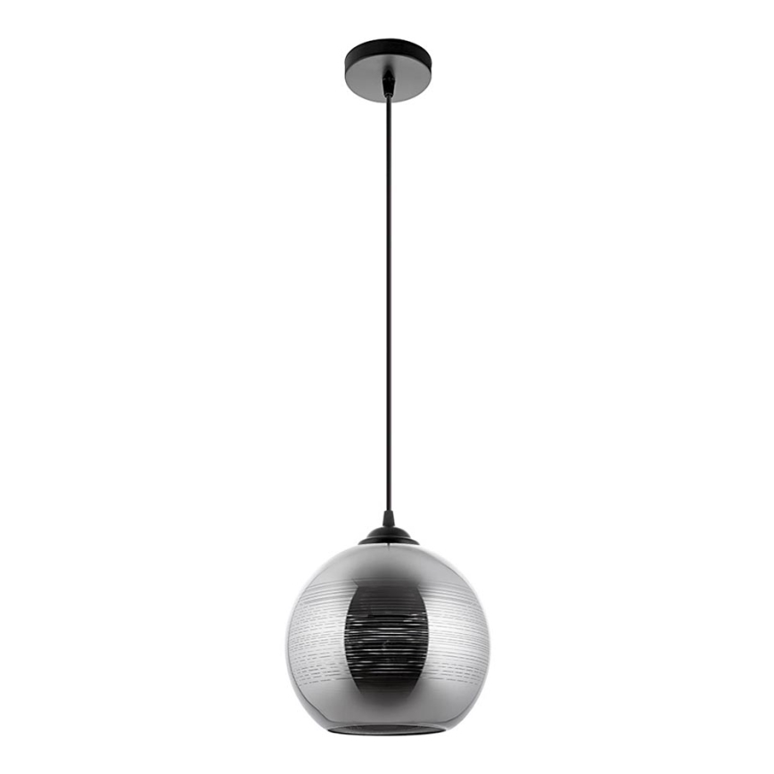Luster na sajli 1xE27/60W/230V pr. 20 cm crna