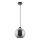Luster na sajli 1xE27/60W/230V pr. 20 cm crna