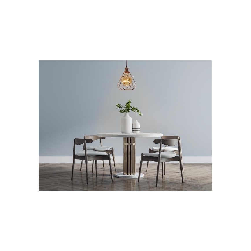 Luster na sajli 1xE27/60W/230V pr. 22 cm bakar