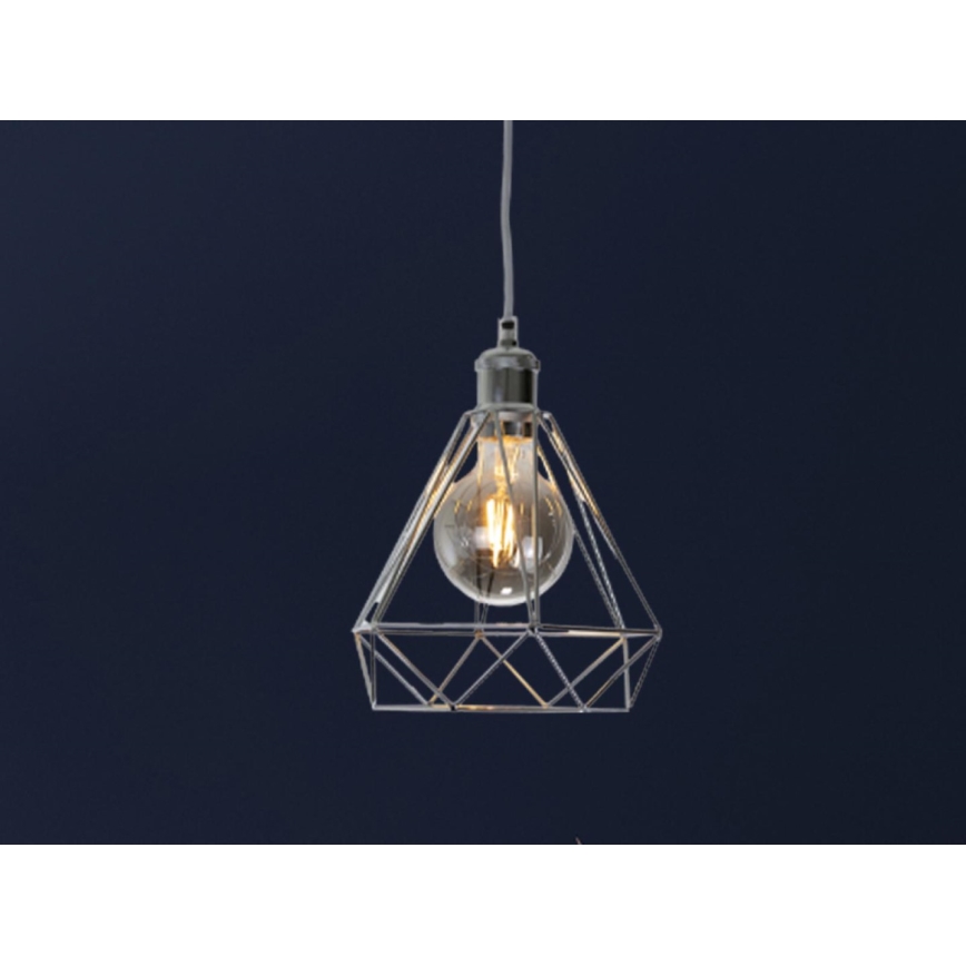 Luster na sajli 1xE27/60W/230V pr. 22 cm sjajni krom