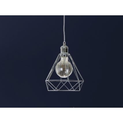 Luster na sajli 1xE27/60W/230V pr. 22 cm sjajni krom