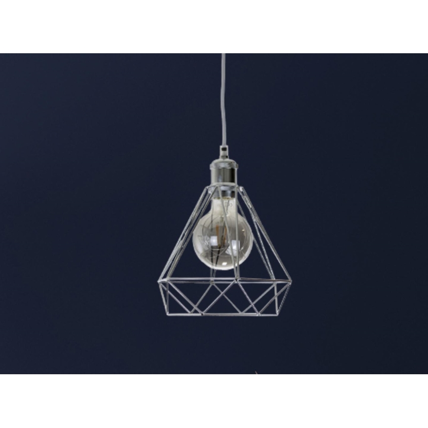 Luster na sajli 1xE27/60W/230V pr. 22 cm sjajni krom