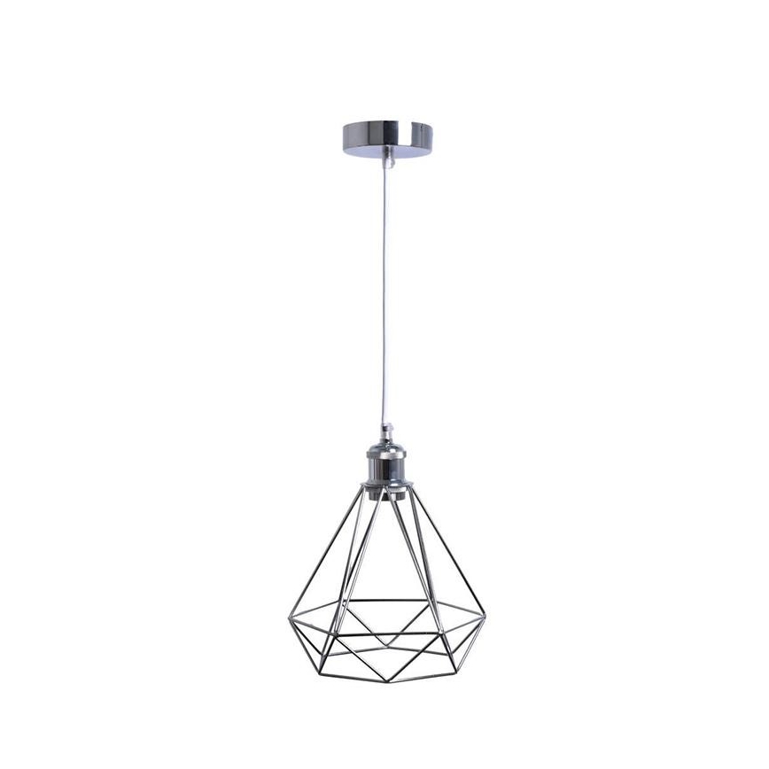 Luster na sajli 1xE27/60W/230V pr. 22 cm sjajni krom