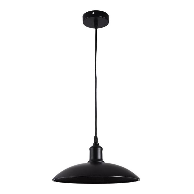 Luster na sajli 1xE27/60W/230V pr. 29 cm crna