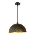 Luster na sajli 1xE27/60W/230V pr. 30 cm crna
