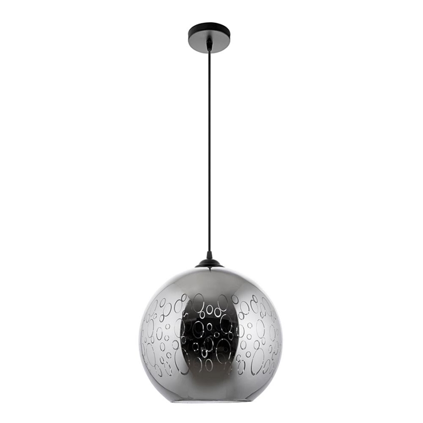 Luster na sajli 1xE27/60W/230V pr. 30 cm crna