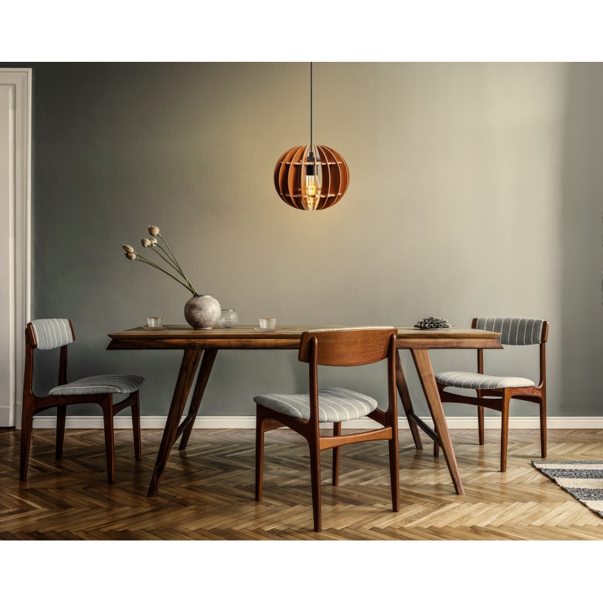 Luster na sajli 1xE27/60W/230V smeđa pr. 20 cm