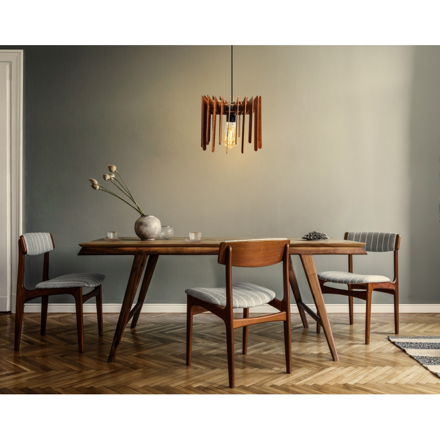 Luster na sajli 1xE27/60W/230V smeđa pr. 23 cm