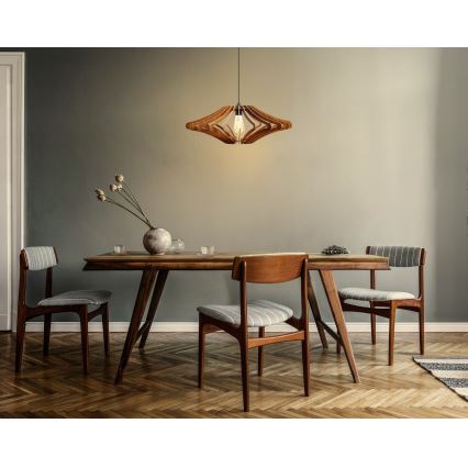 Luster na sajli 1xE27/60W/230V smeđa pr. 47 cm