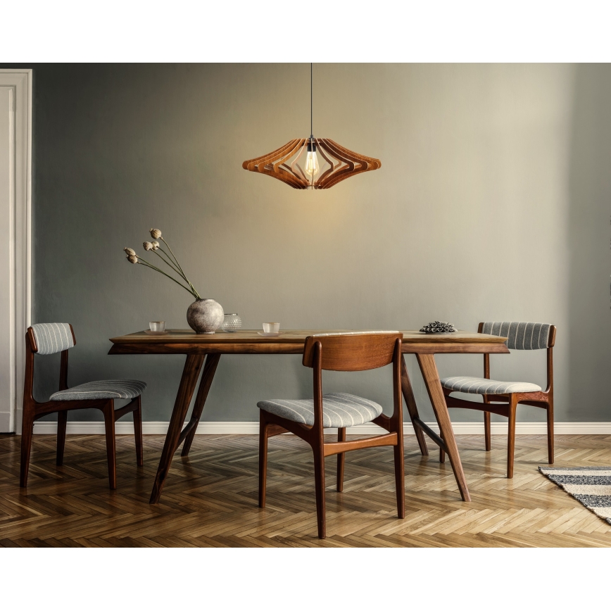 Luster na sajli 1xE27/60W/230V smeđa pr. 47 cm