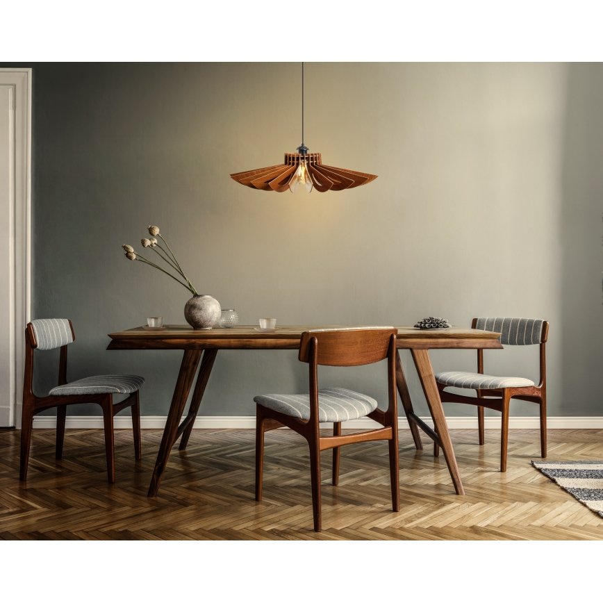 Luster na sajli 1xE27/60W/230V smeđa pr. 52 cm