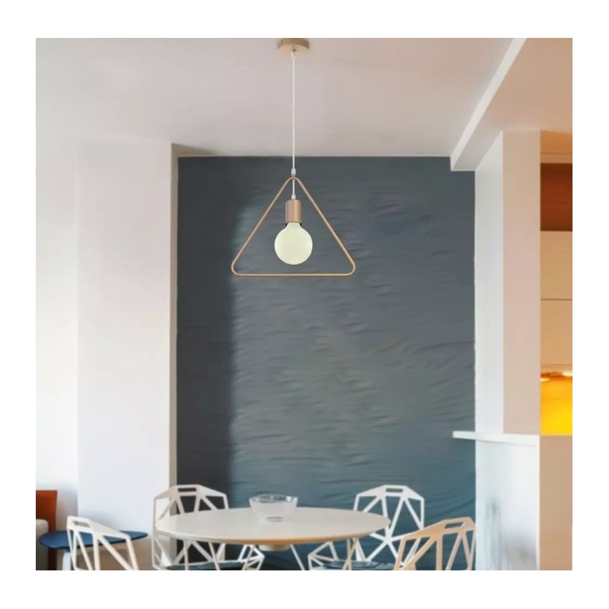 Luster na sajli 1xE27/60W/230V trokut