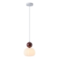 Luster na sajli 1xG9/7W/230V bijela/smeđa