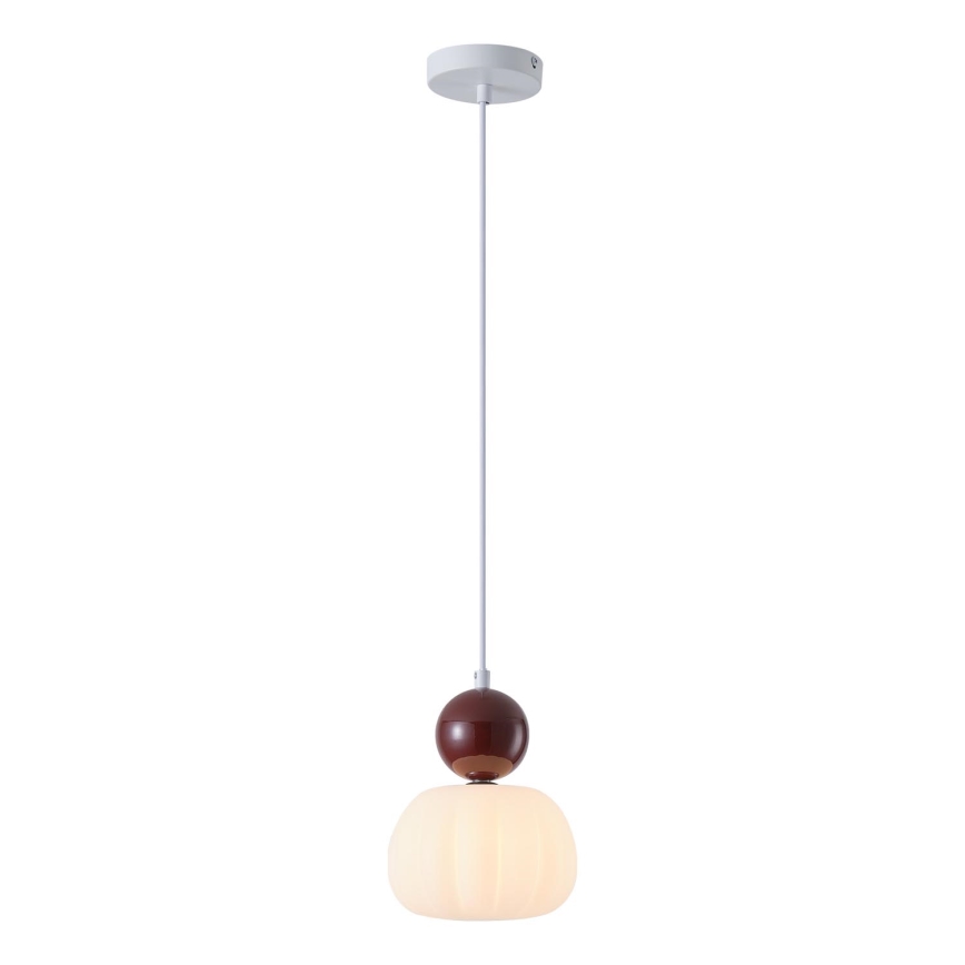Luster na sajli 1xG9/7W/230V bijela/smeđa
