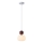 Luster na sajli 1xG9/7W/230V bijela/smeđa