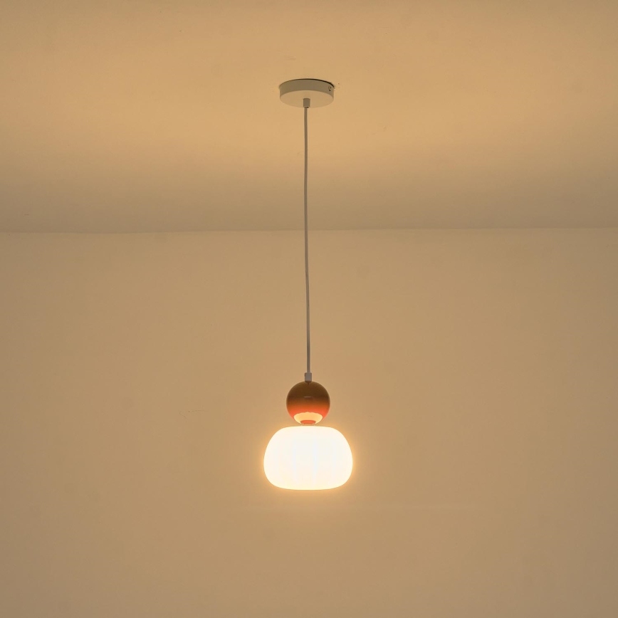 Luster na sajli 1xG9/7W/230V bijela/smeđa