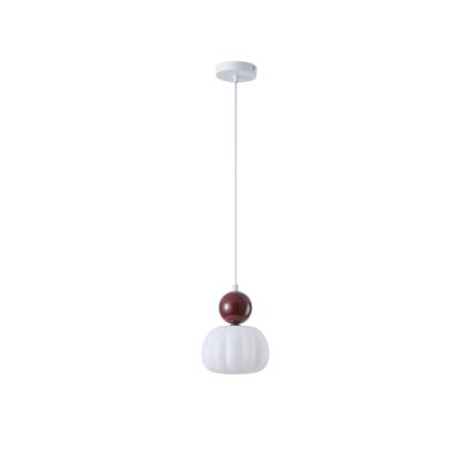 Luster na sajli 1xG9/7W/230V bijela/smeđa
