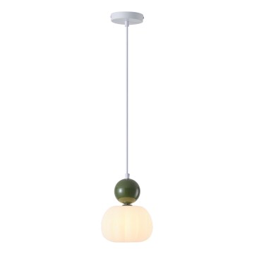 Luster na sajli 1xG9/7W/230V bijela/zelena