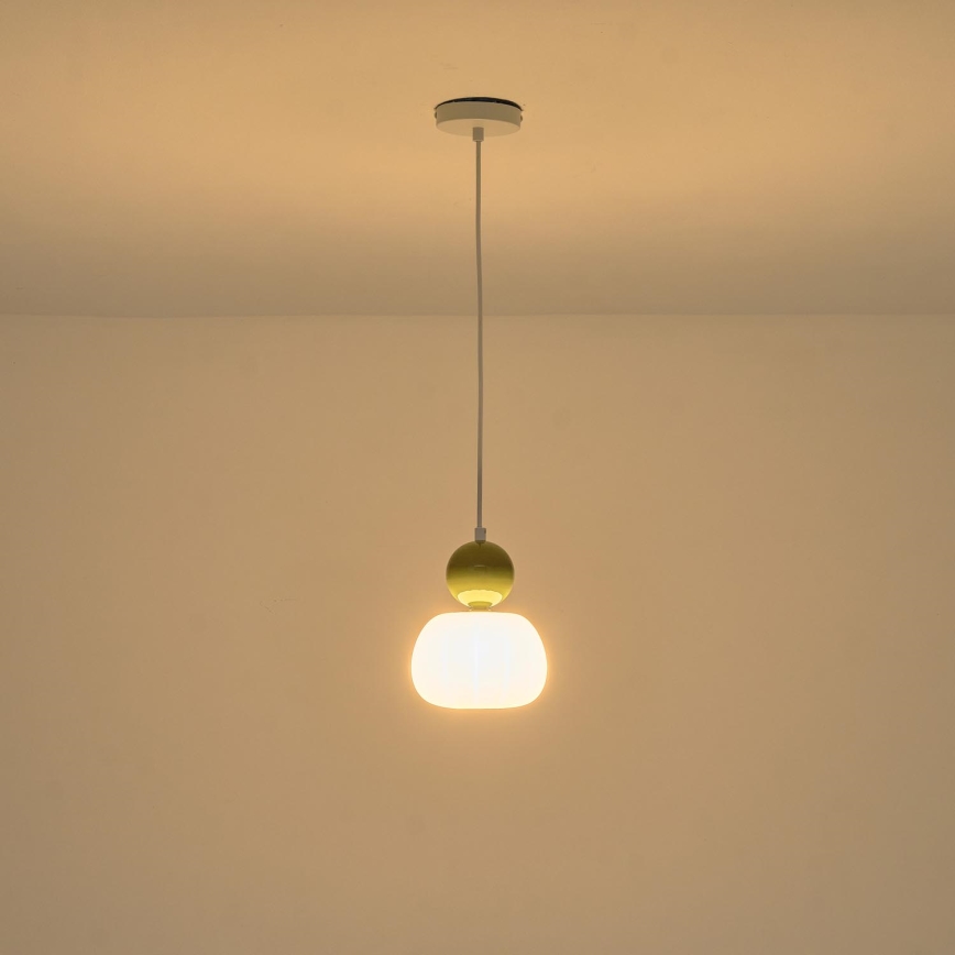 Luster na sajli 1xG9/7W/230V bijela/zelena