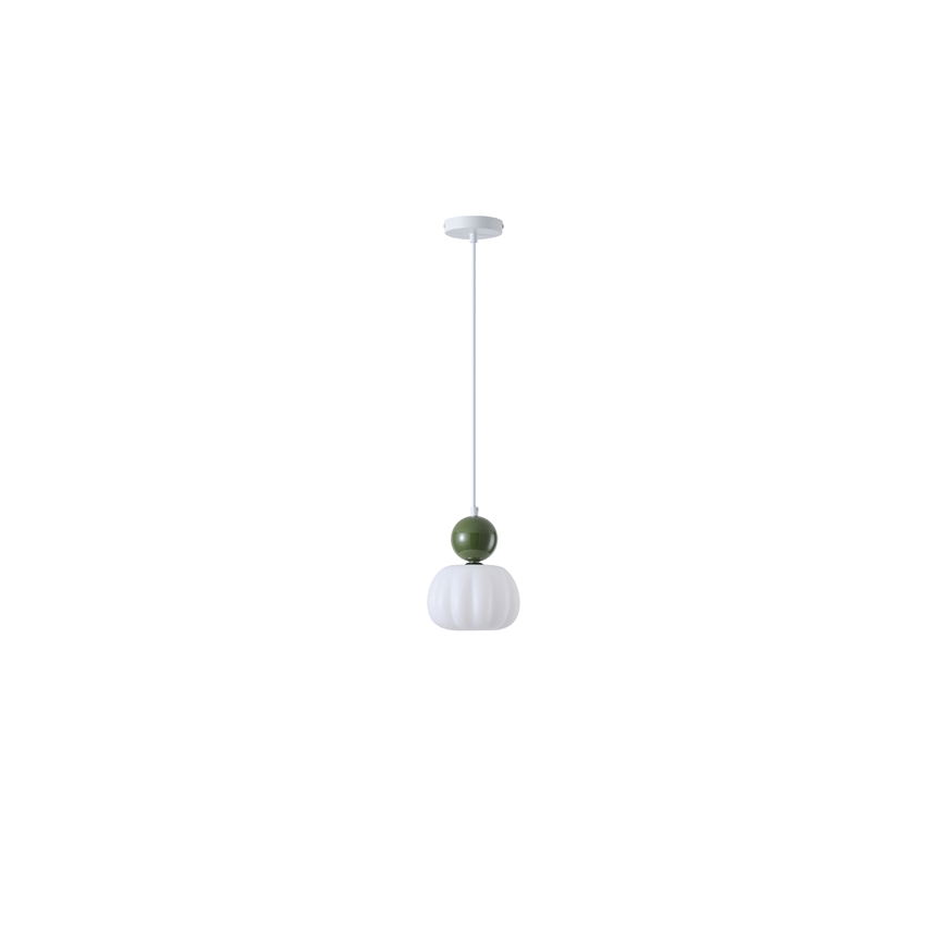 Luster na sajli 1xG9/7W/230V bijela/zelena