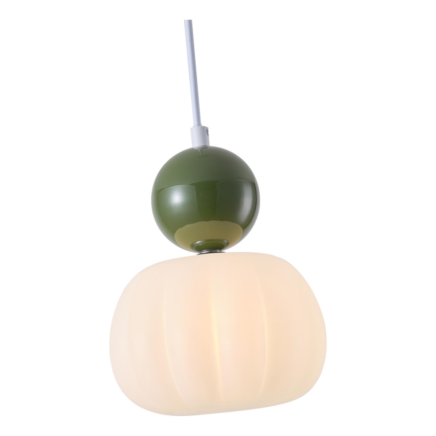 Luster na sajli 1xG9/7W/230V bijela/zelena