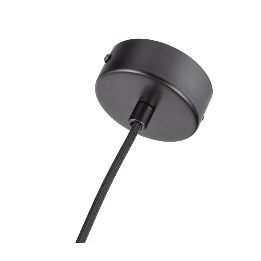 Luster na sajli 1xGU10/10W/230V jasen/masivni crna