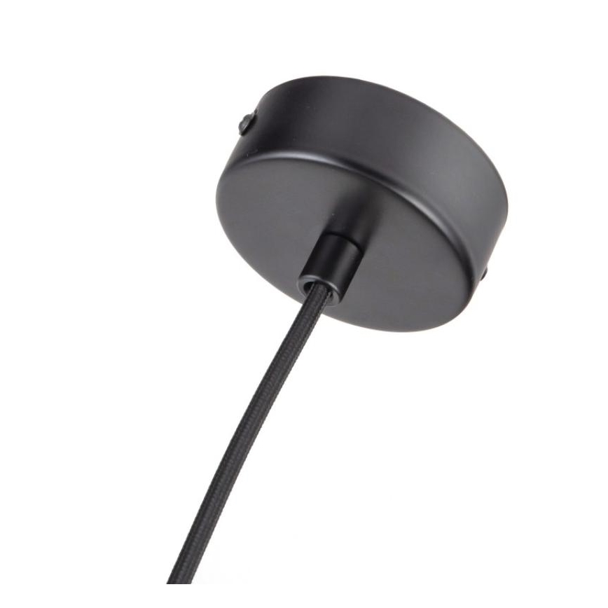 Luster na sajli 1xGU10/10W/230V jasen/masivni crna