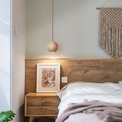 Luster na sajli 1xGU10/10W/230V Ø 11 cm masiv/jasen