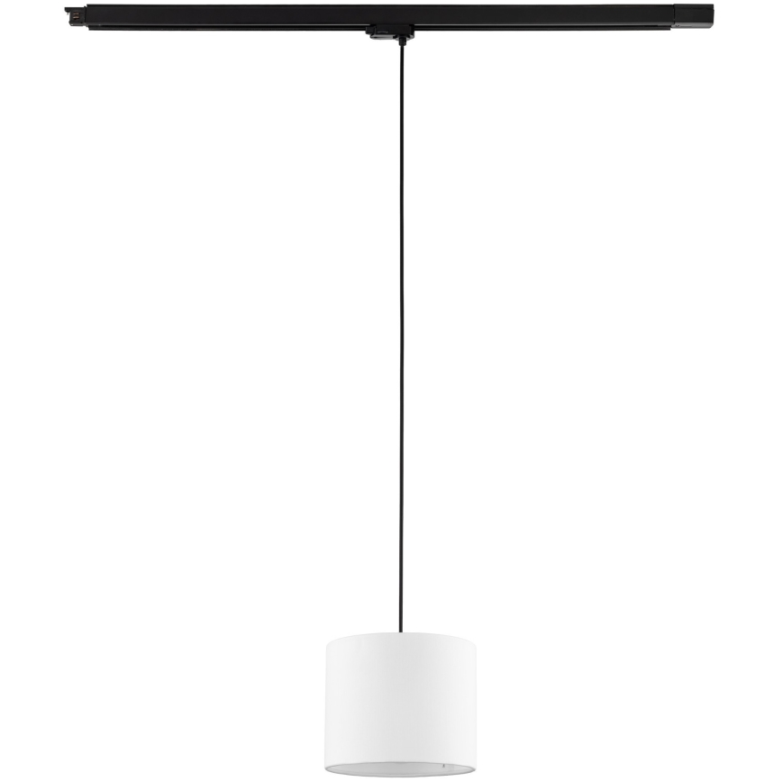 Luster na sajli za 3-fazni tračni sustav TRACER 1xE27/15W/230V pr. 20 cm crna/bijela