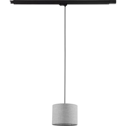 Luster na sajli za 3-fazni tračni sustav TRACER 1xE27/15W/230V pr. 20 cm crna/siva