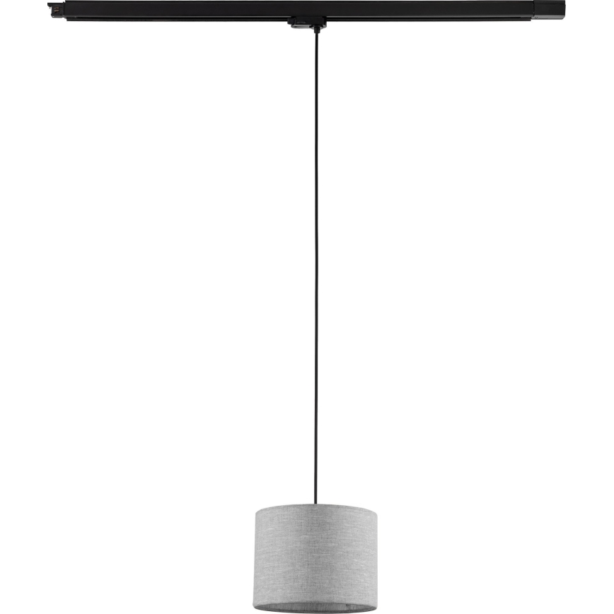 Luster na sajli za 3-fazni tračni sustav TRACER 1xE27/15W/230V pr. 20 cm crna/siva