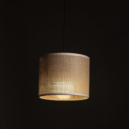 Luster na sajli za 3-fazni tračni sustav TRACER 1xE27/15W/230V pr. 20 cm crna/smeđa