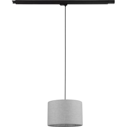 Luster na sajli za 3-fazni tračni sustav TRACER 1xE27/15W/230V pr. 30 cm crna/siva