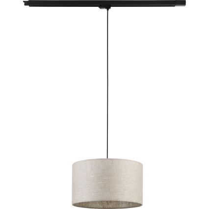 Luster na sajli za 3-fazni tračni sustav TRACER 1xE27/15W/230V pr. 38 cm crna/siva