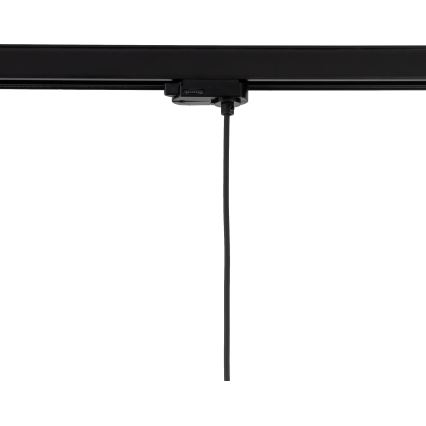 Luster na sajli za 3-fazni tračni sustav TRACER 1xE27/15W/230V pr. 38 cm crna/siva
