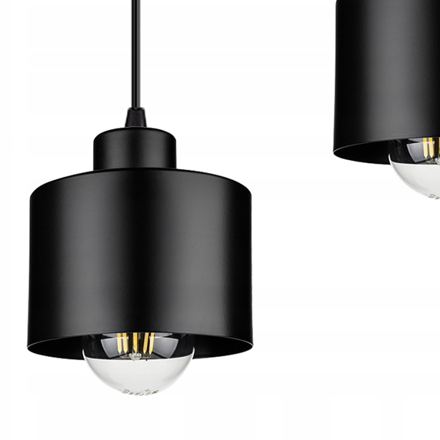 Luster na sajli 3xE27/35W/230V crna