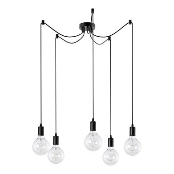 Luster na sajli 5xE27/60W/230V pauk