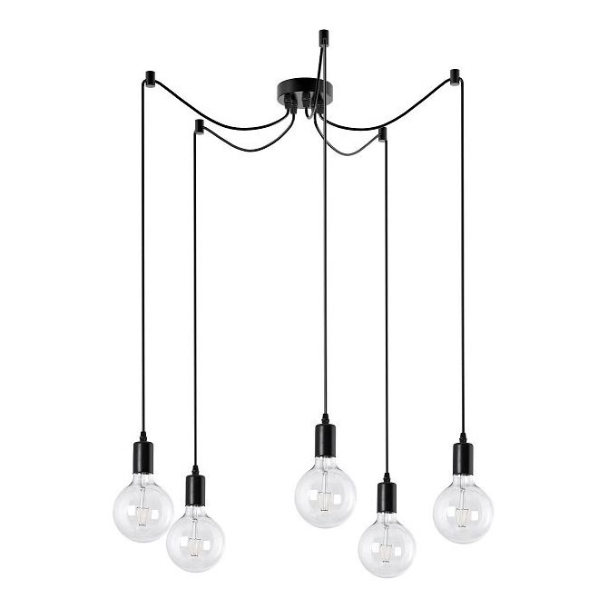 Luster na sajli 5xE27/60W/230V pauk