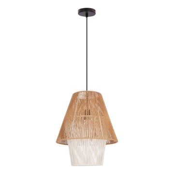Luster na sajli AFRICA 1xE27/40W/230V Ø 40 cm smeđa/krem