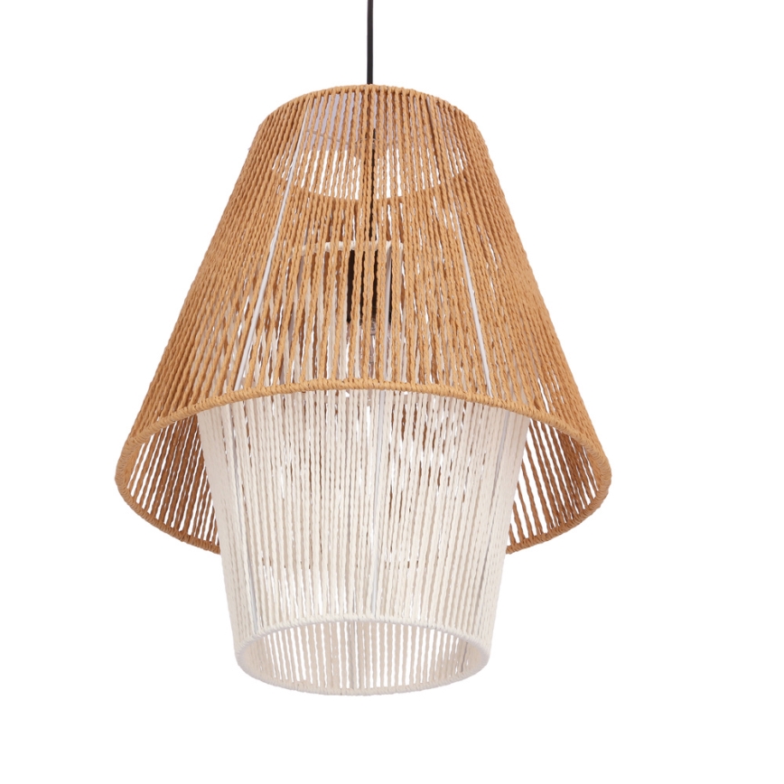 Luster na sajli AFRICA 1xE27/40W/230V Ø 40 cm smeđa/krem