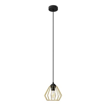 Luster na sajli AGAT 1xE27/15W/230V zlatna/crna