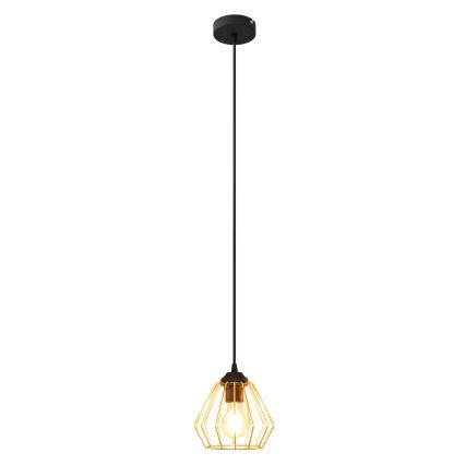 Luster na sajli AGAT 1xE27/15W/230V zlatna/crna