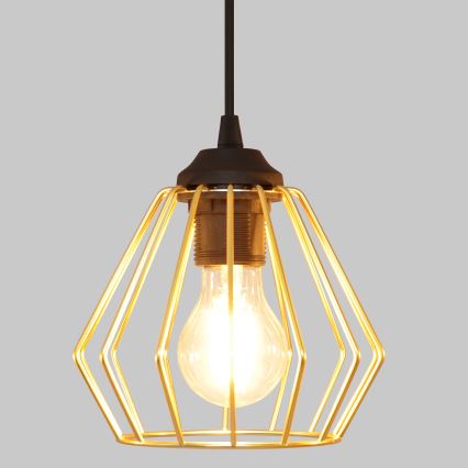 Luster na sajli AGAT 2xE27/15W/230V zlatna/crna