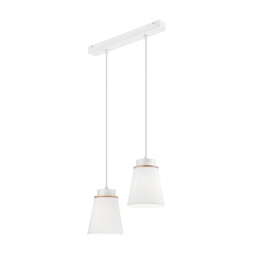 Luster na sajli AGUSTINO 2xE27/60W/230V bijela