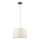 Luster na sajli AIDA 1xE27/15W/230V Ø 35 cm hrast/krem